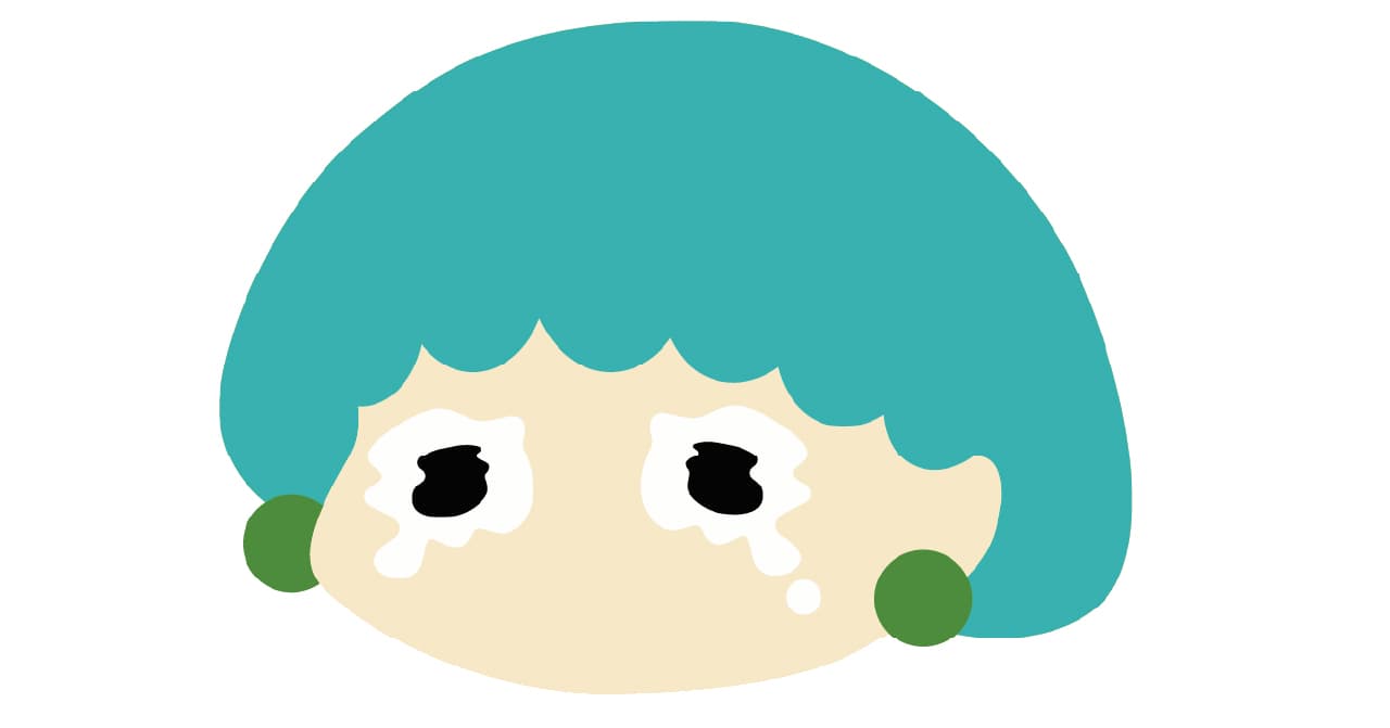 泣いている女の子のイラスト